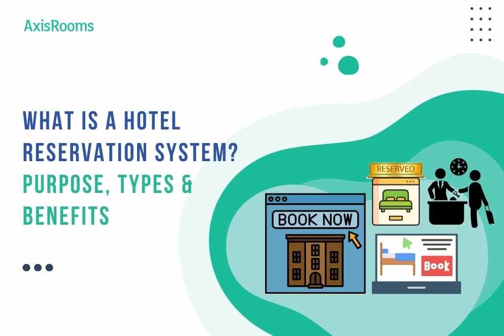 Hotel reservation system overview image on AxisRooms homepage